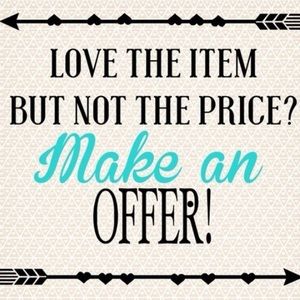 Everything’s negotiable!! :)